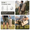 thumbnail image 6 of Folding Rocking Camping Chair, Portable Padded Outdoor Rocker with High Back, Supports 330 lbs, 6 of 13