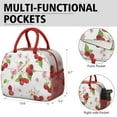 thumbnail image 6 of Lunch Bag Lunch Box for Women Reusable Insulated Lunch Bags,Water-Resistant Cherry Pattern Cooler Lunch Tote Bag, Large Capacity for Work Travel Picnic, 6 of 6