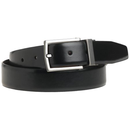 Kenneth Cole REACTION Men's U-Turn Reversible 1 1/4" Leather Belt, Black/Brown, 34