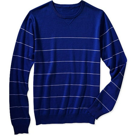 American Classics - Big Men's Stripe Crew Sweater, Size 2XL