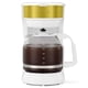 thumbnail image 1 of Holstein Housewares Cafetera de Goteo Blanca y Dorada de 12 Tazas, 1 of 5