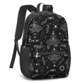 thumbnail image 2 of Moth and Sun Gothic Pattern 17" School Backpacks for Teens,Waterproof Oxford Fabric,S-Shape Padded Straps for School,Travel,Hiking,Camping, 2 of 6