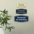 thumbnail image 4 of Fancy Absolutely No Soliciting Sign (White/Red) - Small, 4 of 5