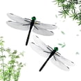 thumbnail image 3 of 10pcs Fake Dragonfly Bug Repellent, 5.5" Large Realistic Dragonfly Model with Safety Pin & Lanyard, Chemical-Free Insect Deterrent for Camping, Strollers & Gardens, 3 of 6