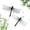 4pcs, variant on Dragon Fly Clips for Bugs Repellent, 3D Artificial Dragonfly Hat Clip, Dragonfly Garden Decor