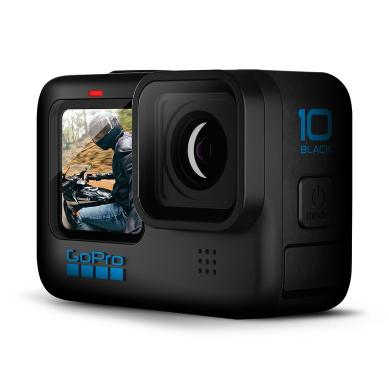  GoPro HERO10 Black, Waterproof Action Camera, 5.3K60/4K Video,  1080p Live Streaming, Essential Bundle with Extra Battery, 32GB microSD  Card, Card Reader : Electronics