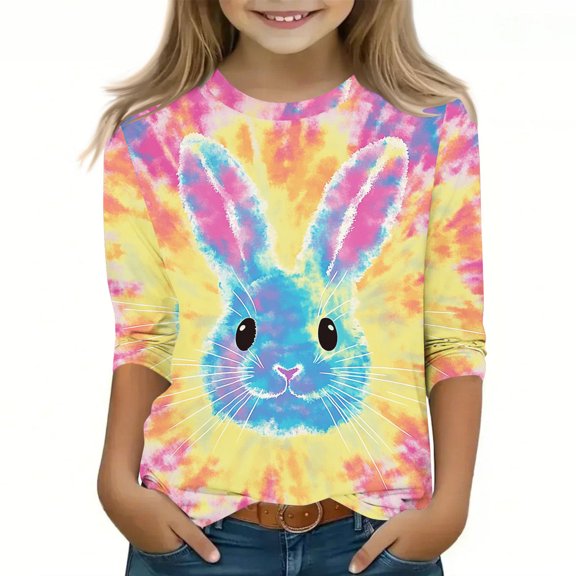 Bnwani Long Sleeve Toddler Shirts Boys Crew Neck Printed Tops 3-4t