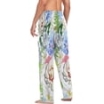 thumbnail image 5 of Flamingos and Exotic Flowers Men's Pajama Pants Lightweight Sleepwear Bottom Lounge Pants, 5 of 6