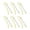 Candy yellow, variant on 6 Pcs Metal Bookmarks Bead Bookmarks Hooks Bookmarks Beadable Page Marker