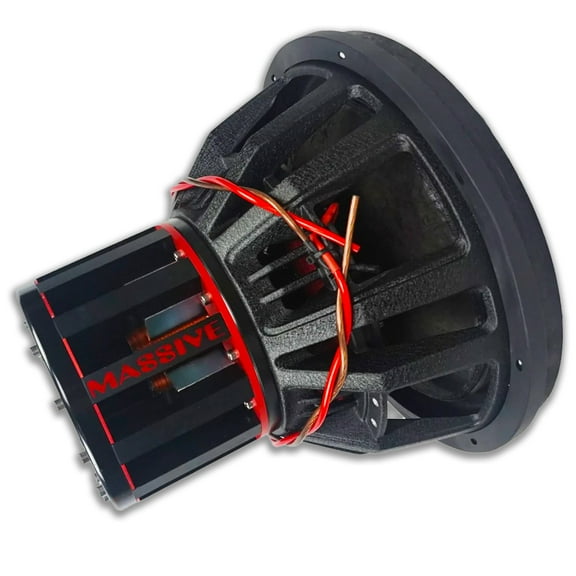 Massive Audio BOA121-N 12" 6,000 Watts RMS Dual 1 Ohm Mega Neodymium Subwoofer