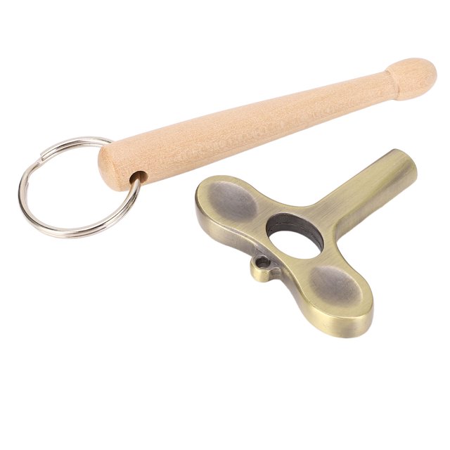 Llave Para Afinador De Tambor, Mango En Forma De T De aleación Resistente, Llave De Tambor, Baqueta De Madera De Haya, Agarre Cómodo Para Práctica Diaria