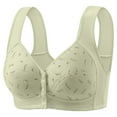 thumbnail image 2 of Daisy Bras for Older Women Floral Plus Size Bras Wireless Bras Front Closure Bras for Senior Comfort Bra Tshirt Bras, 2 of 6