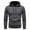 Dark Grey, variant on Jinda Men's Fashion Hoodie & Sweatshirt Long Sleeve Pullover Tops Thick Winter Warm Knit Knitted Knitwear Thermal Drawstring with Kangaroo pocket Black 40