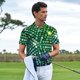 thumbnail image 3 of Fotbe Green Disco Lights Camiseta Polo de Golf para Hombre con Estampado – Camisa Deportiva Transpirable con Cuello Abotonado-Large, 3 of 6