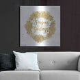 thumbnail image 6 of Luxe Metal Art 'Seasons Greetings Gold Wreath' by Cindy Jacobs, Metal Wall Art, 36"x36", 6 of 9
