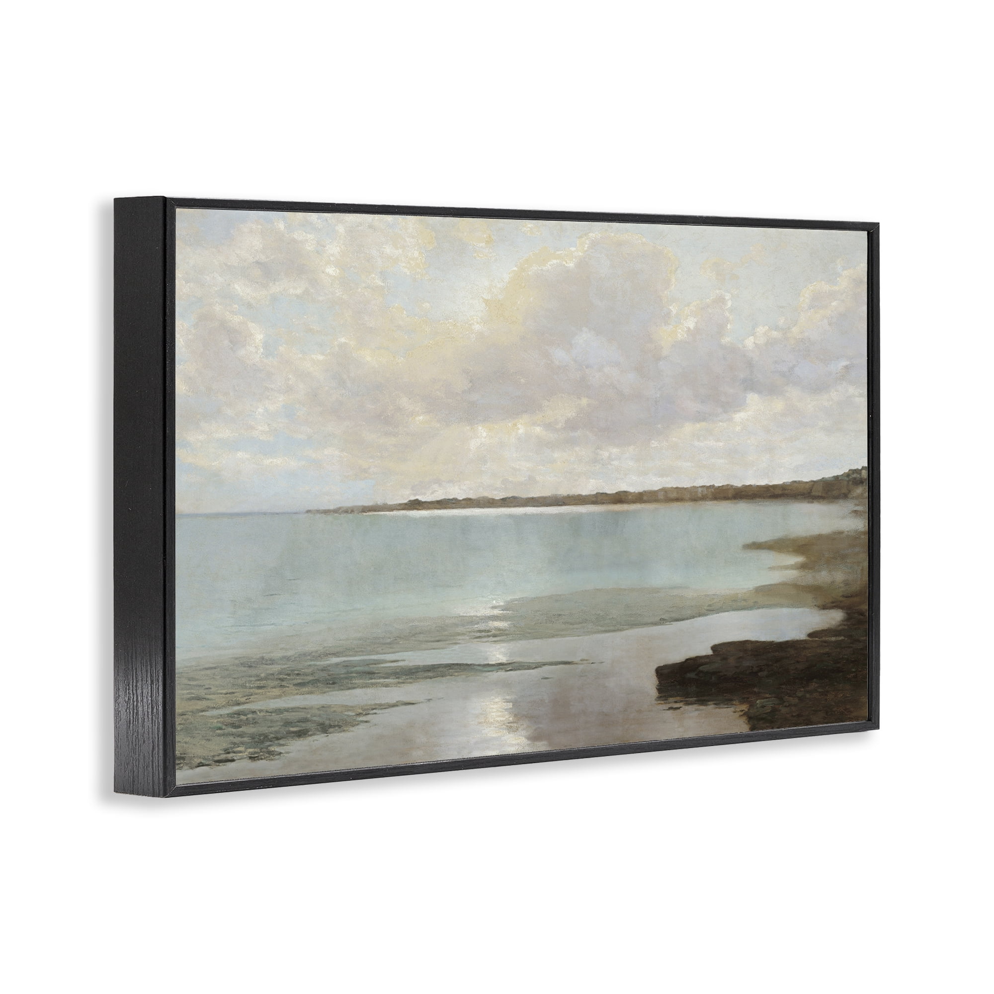 Stupell Industries At The Shore Horizon Black Framed Giclee Art, design by Christy McKee