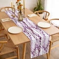 thumbnail image 3 of Table Runner 48 Inches Long for Kitchen Dining, Purple Weeping Eucalyptus Dresser Scarf Farmhouse, Dining Table Decorations for Wedding/Parties, Spring Summer Farmhouse Leaves 13 x 48 In, 3 of 8