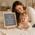 thumbnail image 3 of Square Gray Felt Letter Board with Wooden Frame, 170+ Letters Symbols for Home Decor Announcements, 3 of 4