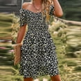 Cyber&Monday Deals Dyegold Sun Dresses Women Summer Casual Short Sleeve