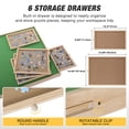 thumbnail image 4 of FUNTOK 2000 Pieces Puzzle Table with 6 Drawers, Adjustable Jigsaw Table in Height Angle Upgraded Stability Easy Sorting for Adults, 4 of 9