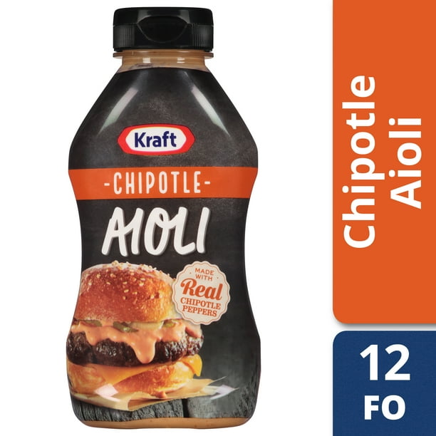 Kraft Chipotle Aioli, 12 fl oz Bottle
