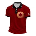 thumbnail image 1 of Men's Shirt for Everyday Casual Comfort with Embroidered Maple Design for Canada Day Celebration, 1 of 3