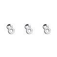 thumbnail image 1 of kurtrusly 1pc 3D Numeral Door Plaque House Drawer Sign Plating Gate Digits 0 to 9 Plastic Number Hotel Home Sticker Address Door Label Number 8 3Set, 1 of 6