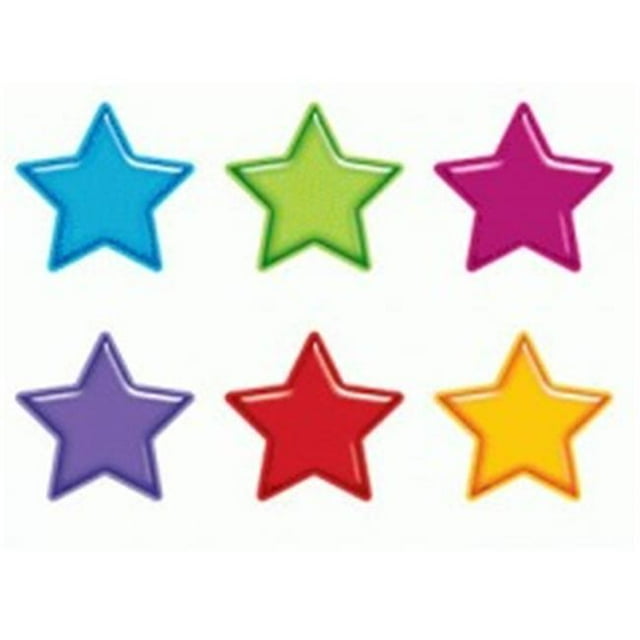 Trend Enterprises T-10968 Gumdrop Stars Accents Taille Standard - Assortiment