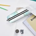 thumbnail image 6 of Yiaed Gold Lines Marble Watercolor Print Leather Pencil Case - Leather Pen Pencil Holder - Elegant & Practical Pencil Pouch for Work & Office, 6 of 7