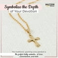thumbnail image 5 of MAZZERI 14k St Thomas Cross Pendant, Hypoallergenic Gold Religious Charms for Women and Men, Handcrafted in the USA, 5 of 8