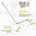 thumbnail image 6 of FOUR E's Scientific 5Pcs Dental Posterior Indicator Arms, Dental X-Ray Sensor Holder BAI Style Yellow Color-Coded, Autoclavable, 6 of 7