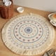 thumbnail image 3 of Round Placemats with Tassel|Cotton Thread Woven Place Mats|Home Decorative Printing Table Mats for Desktop 33cm-1pcs, 3 of 5