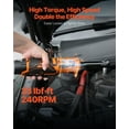 thumbnail image 2 of VEVOR Cordless Ratchet Wrench, 3/8 inch Drive, 240 RPM, up to 33 ft-lbs of Torque, Extended Battery Powered Electric Ratchet Wrench Set with Two Batteries, Charger, Sockets, Adaptor and Extension Bar, 2 of 9