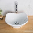 thumbnail image 2 of KRAUS Elavo Modern Art Vessel White Porcelain Ceramic Bathroom Sink, 15 1/2 inch, 2 of 9
