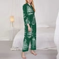 thumbnail image 4 of Junzan Christmas Trees Print Womens Pajama Sets,Long Sleeve Button Down For Women Pjs 2 Piece, 4 of 9