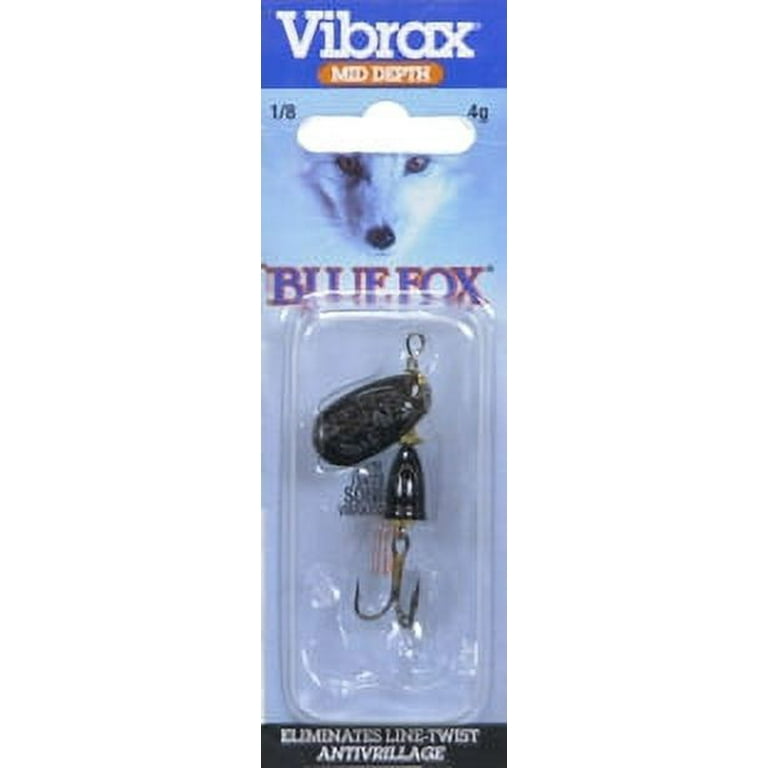 Blue Fox Vibrax Bullet Fly 1 Spinner Fishing Lure 3/16oz Rainbow Trout