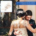 thumbnail image 2 of SHISUYAN 1Pcs Alloy Flower Shape Hair Accessory for Women Prom Engagement, 2 of 8