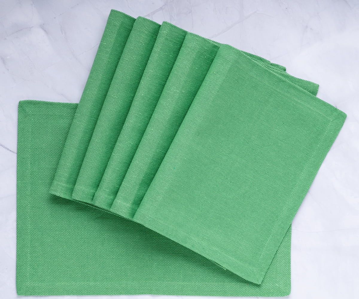 All Cotton and Linen Placemats Set of 6, Cotton Placemat, Woven