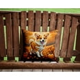thumbnail image 2 of Corgi Fall Fabric Decorative Pillow 14 in x 14 in, 2 of 4