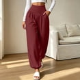 thumbnail image 2 of Gfyviroh Women's Harem Jogger Pants High Waist Workout Yoga Pants Loose Fit Casual Loungewear Sweat Pants with Pockets, 2 of 8