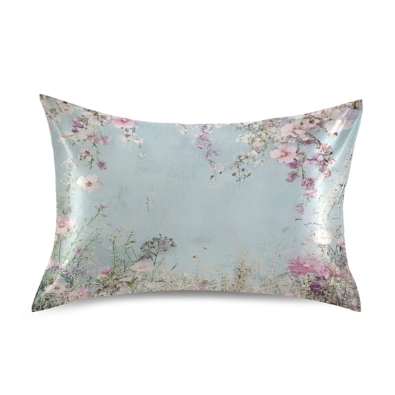 Pillowcase Satin Pillowcase 26x20in Pillow Case Satin Pillow Case Soft and Smooth Cool Cartoon Small Flowers