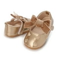 thumbnail image 3 of nvzhuang Baby Girls  Moccasinss Bowknot Soft Sole PU Shoes First Walkers Non-Slip Summer Shoes, 3 of 8