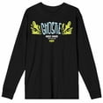 thumbnail image 5 of Beetlejuice Beetlejuice Ghostie Ghost House Adult Black Crew Neck Long Sleeve Tee-XL, 5 of 7