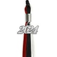 thumbnail image 4 of Endea Graduation Black/Red/White Graduation Tassel with Silver Date Drop, 4 of 11