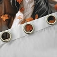 thumbnail image 4 of Feelyou Rustic Horse Teens Black Out Curtains, Orange Fall Leaves Plant Curtains Pack of 2 (42x63 Each), Kawaii Farm Animal Theme Bedroom Curtains, Window Curtains Home Decor, 4 of 6