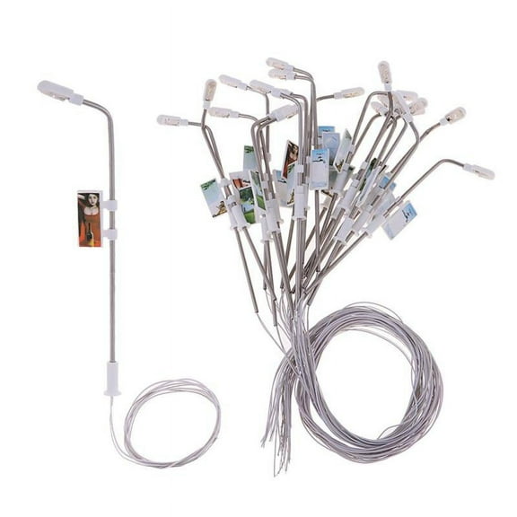 20pc Model Railway Train Lamp Garden Street Lights HO OO Scale :150