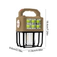 thumbnail image 3 of Fiudx Linterna Portátil, Luz Multifuncional para Exteriores, Lámpara de Camping Solar Recargable Por Usb, Modos de Brillo Ajustables, Uso de Emergencia En Senderismo, Diseño Compacto y Ligero., 3 of 6