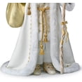 thumbnail image 3 of The Ashton-Drake Galleries White Christmas Decoration Musical Santa Claus Portrait Doll With A Beautiful Gold Filigree Robe Lined with 40 Sparkling LED Lights Plays Melody White Christmas 25"-Inches, 3 of 9