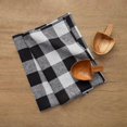 thumbnail image 2 of Solino Home Linen Kitchen Towels Set of 2 - Black and White 16.5 x 26.5 Inch - 100% Pure Linen Buffalo Check Kitchen/Tea Towels - Machine Washable and Handcrafted from European Flax, 2 of 6