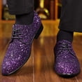 thumbnail image 7 of Men's Formal Dress Shoes Elegant Shiny Loafer Design Lace Up For Business Occasions, 7 of 7